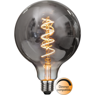 LED Lamp E27 G125 Decoled Spiral Smoke