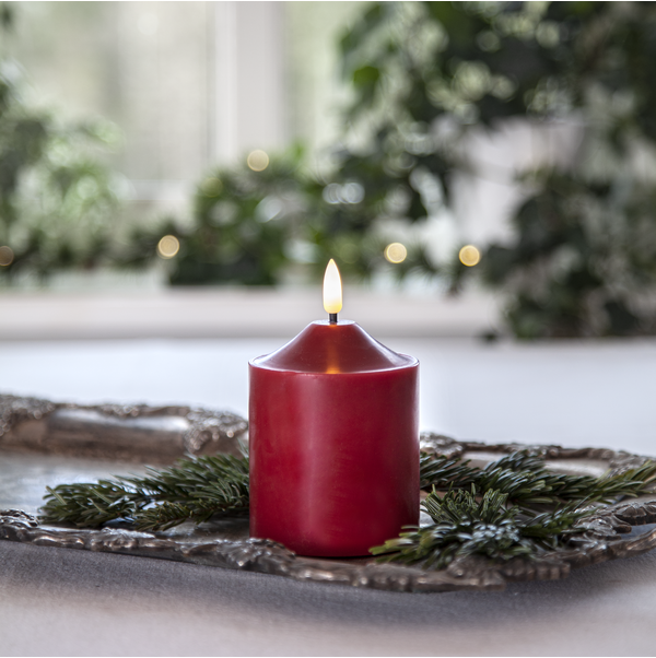 LED Pillar Candle Flamme Top