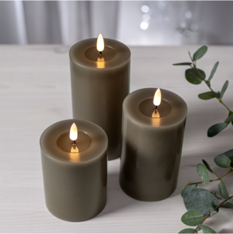LED Pillar Candle Flamme Flow