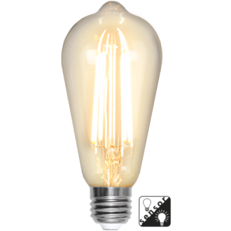 LED Lamp E27 ST64 Sensor clear