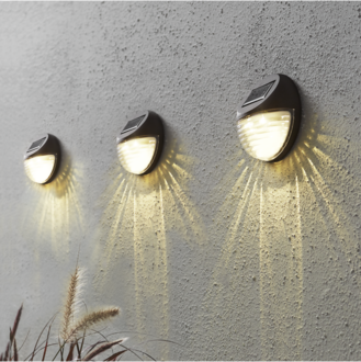 Solar Wall Lantern 3 pack Fency
