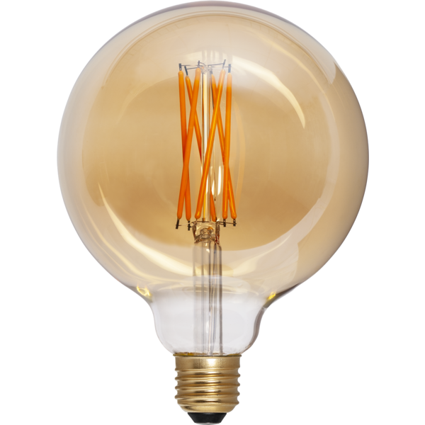 LED-lampa E27 Glob 125 Vintage Gold