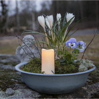 LED Memorial Candle Serene
