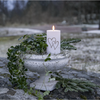 LED Candle Flamme Heart
