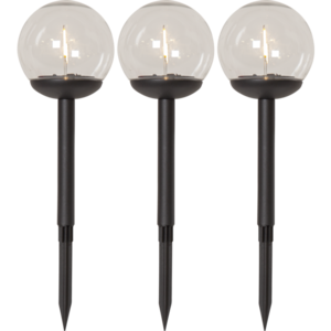 Solar Bollard 3 Pack Globe