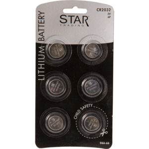 Battery 6 Pack CR2032