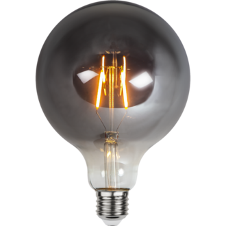 LED Lamp E27 G125 Plain Smoke