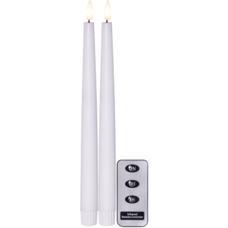 LED Dinner Candle 2 pack Flamme Slim