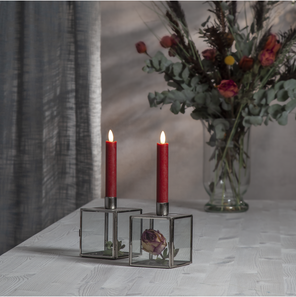 LED Dinner Candle 2 pack Flamme Rustic