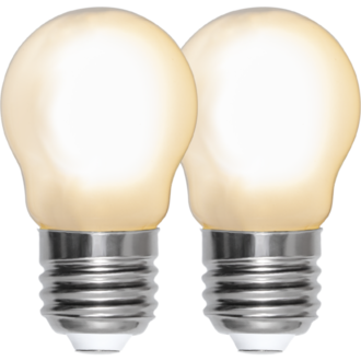 LED Lamp E27 G45 Frosted 2-pack