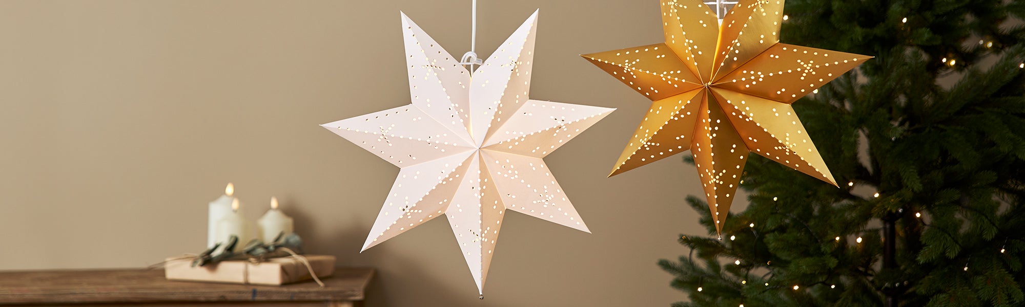 Paper Stars with Cordset