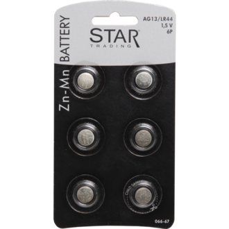 Battery 6 Pack AG13/LR44