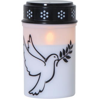 LED Memorial Candle Dove