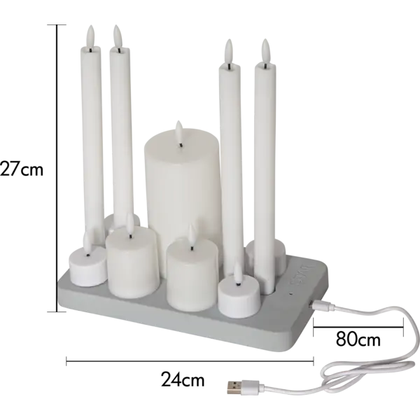 LED Kerze Flamme Charge Mix