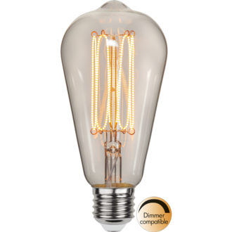 LED Lamp E27 ST64 Decoled Grace Clear