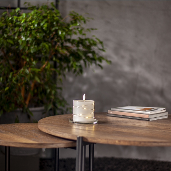 LED Pillar Candle Flamme Dew