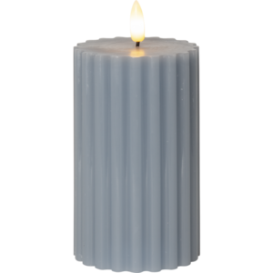 LED Pillar Candle Flamme Stripe