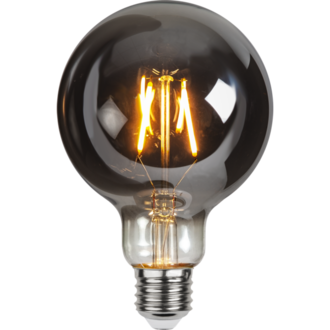LED Lamp E27 G95 Plain Smoke