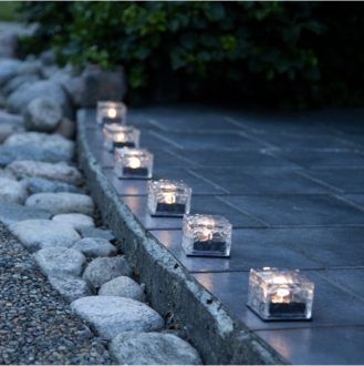 Solar Candle 3 pack Icecube
