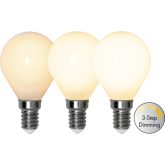 LED Lamp E14 P45 Opaque Filament RA90 3-step