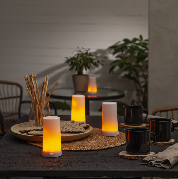 LED Pillar Candle Diner Start
