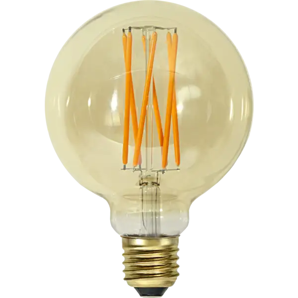 LED-lampa E27 Glob 95 Vintage Gold
