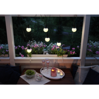 Solar Light Chain Globus
