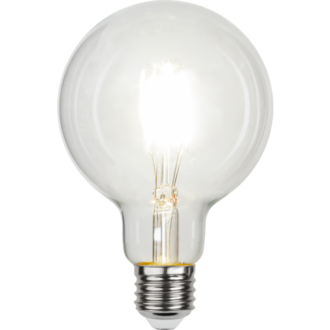 LED Lamp E27 G95 Clear