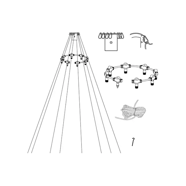 Fahnenmast-Lichter System LED