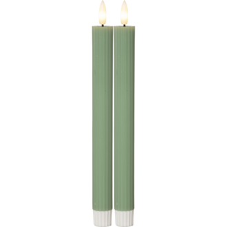 LED Dinner Candle 2P Flamme Stripe