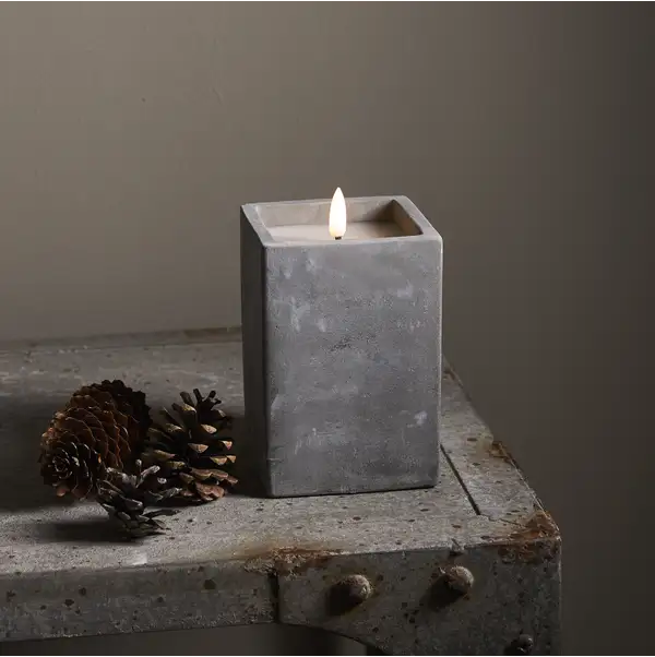 LED Stumpenkerze Flamme Cem