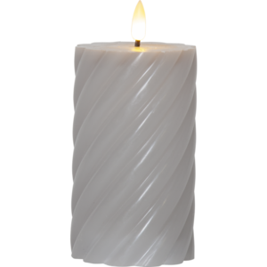 LED Pillar Candle Flamme Swirl