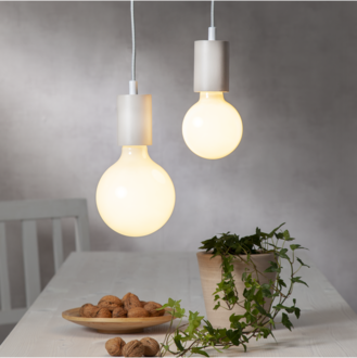 LED Lamp E27 G125 Opaque Filament RA90 3-step