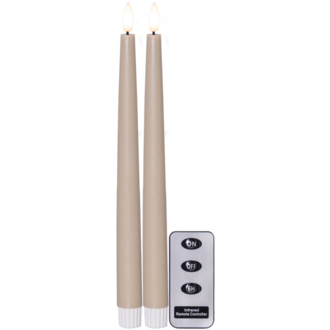 LED Dinner Candle 2 pack Flamme Slim