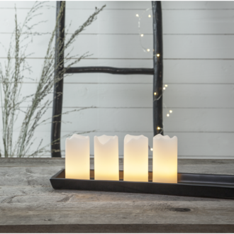 LED Pillar Candle 4 pack Advent