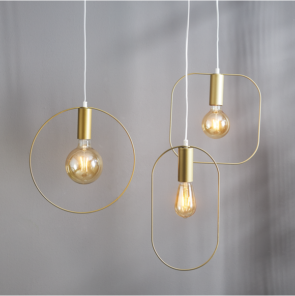 LED Lamp E27 G95 Plain Amber