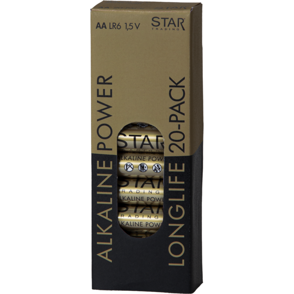 Battery 20 pack AA 1,5V Power Alkaline