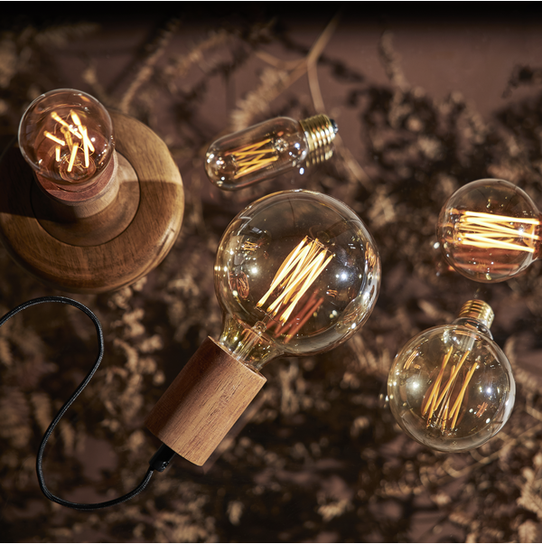 LED Lamp E27 ST64 Vintage Gold