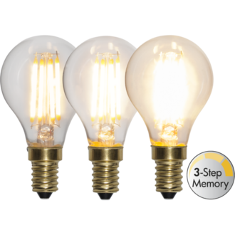 LED Lamp E14 P45 Soft Glow 3-step memory
