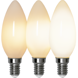 LED Lamp E14 C35 Opaque Fil RA90 3step memo