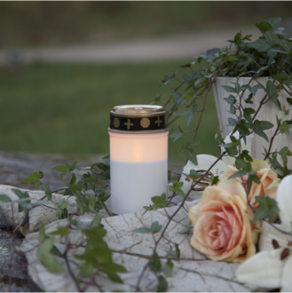 LED Memorial Candle Serene