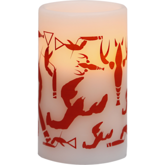LED Pillar Candle Crayfish Party