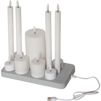 LED Candle Flamme Charge Mix
