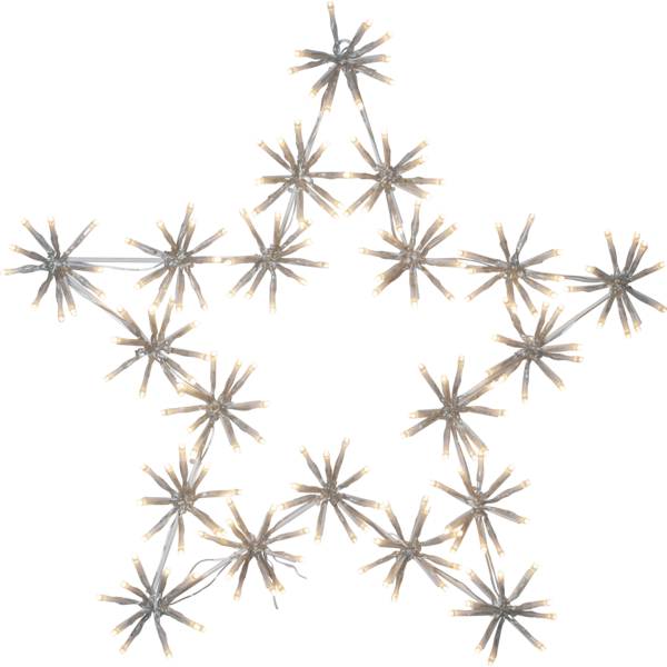 Silhouette Flower Star Christmas decorative lighting for