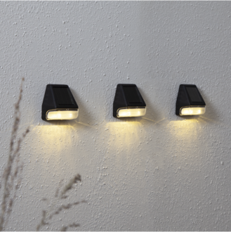 Solar Wall Lantern 3 pack Wally Mini