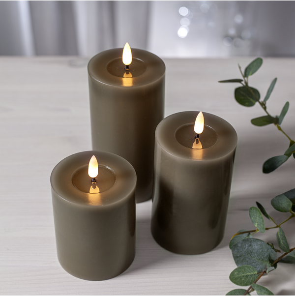 LED Pillar Candle Flamme Flow
