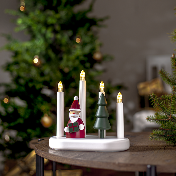 Candlestick Santa
