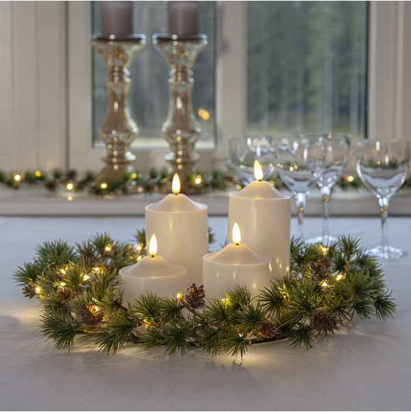 LED Pillar Candle Flamme Top