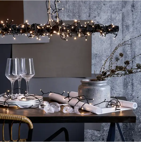 Lichterkette Crispy Ice White
