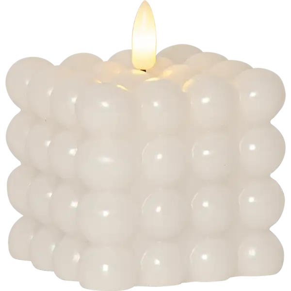 LED Stumpenkerze Flamme Dot